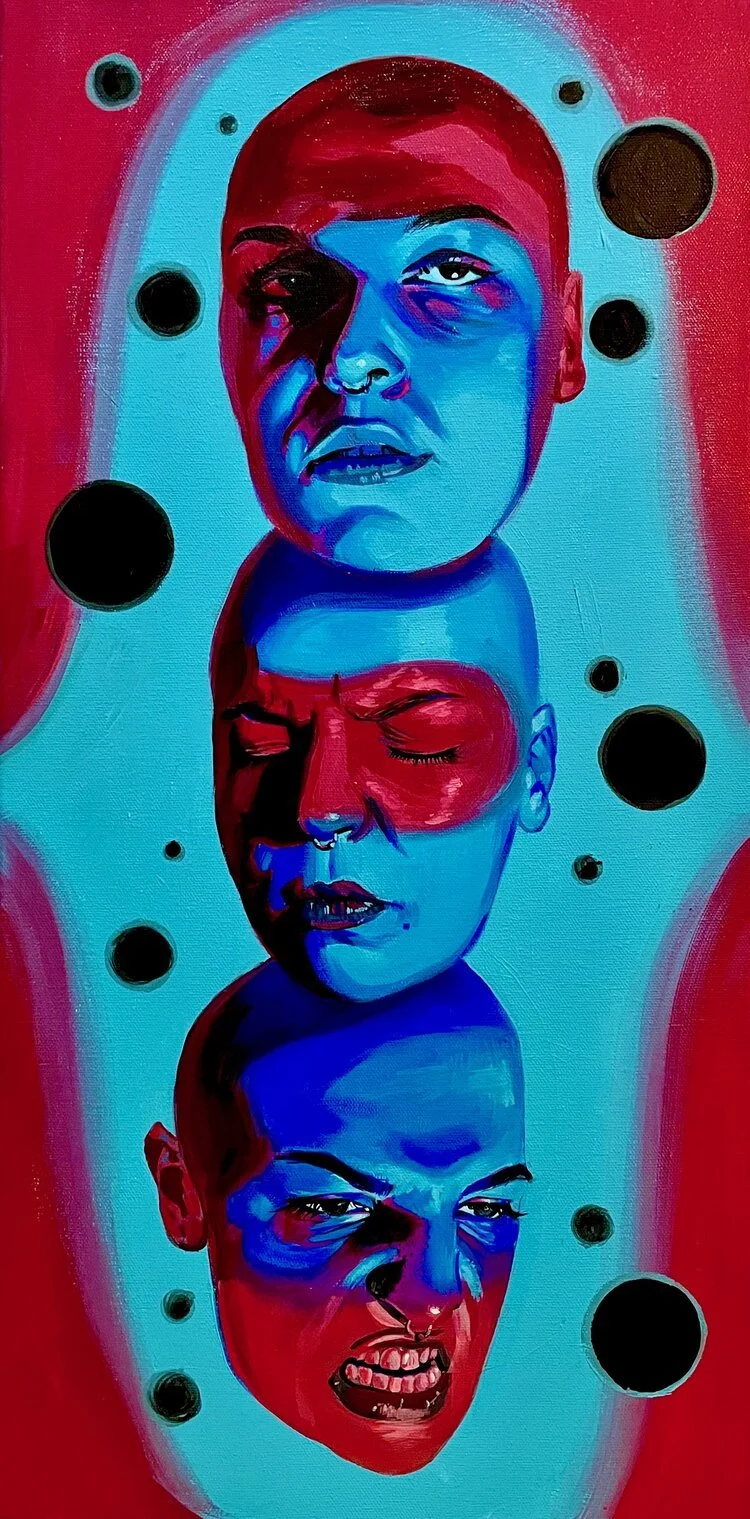 Migraine Triplets - Acrylic on Canvas - 2021