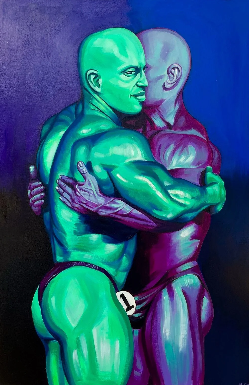 Hugging Contest - Acrylic on Canvas - 2022