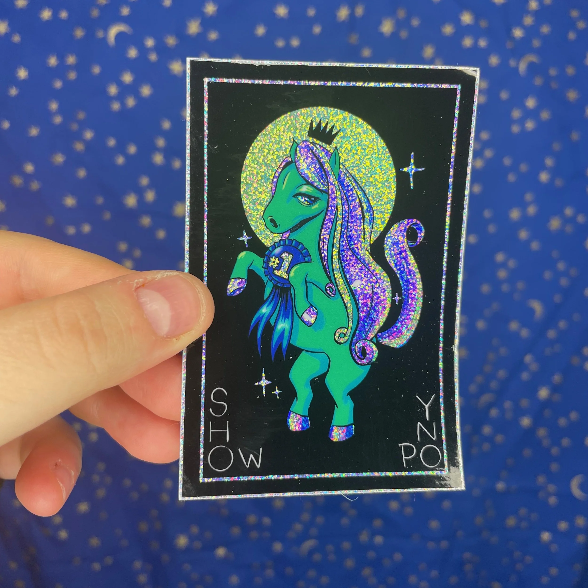 Show Pony - Glitter Sticker