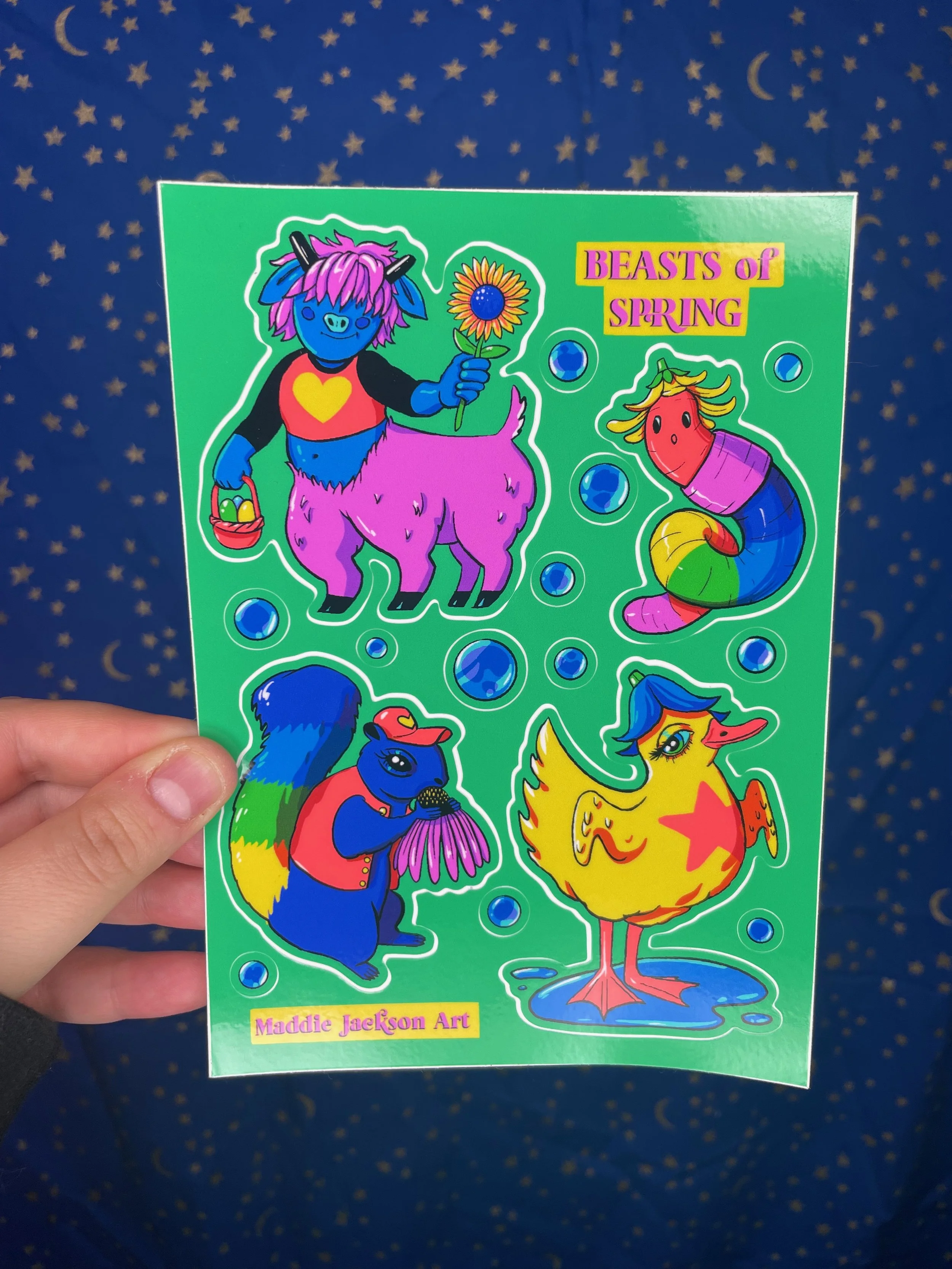 Beasts of Spring - Sticker Sheet