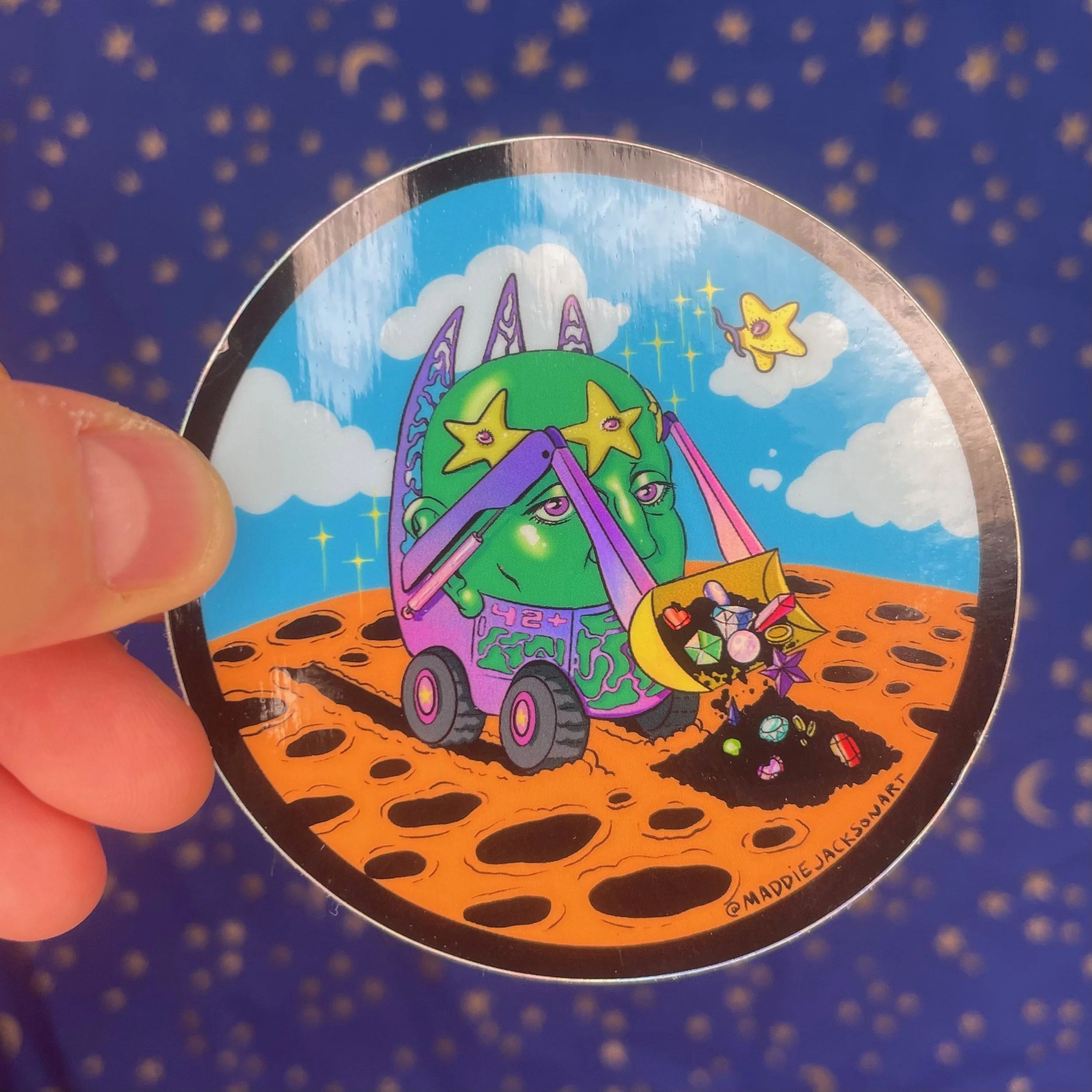 Excavator - Holographic Sticker