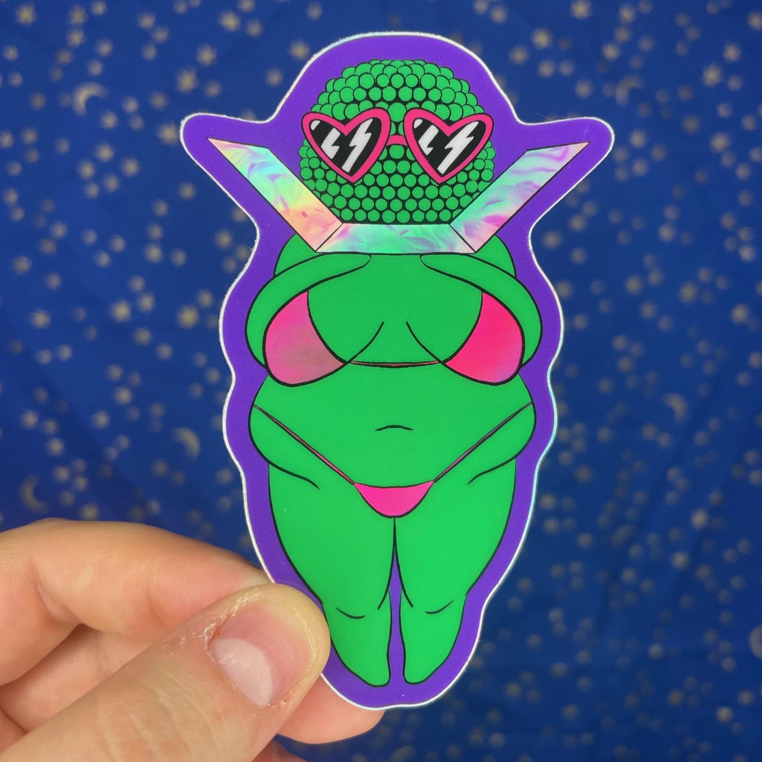 Venus of Chillindorf - Holographic Sticker