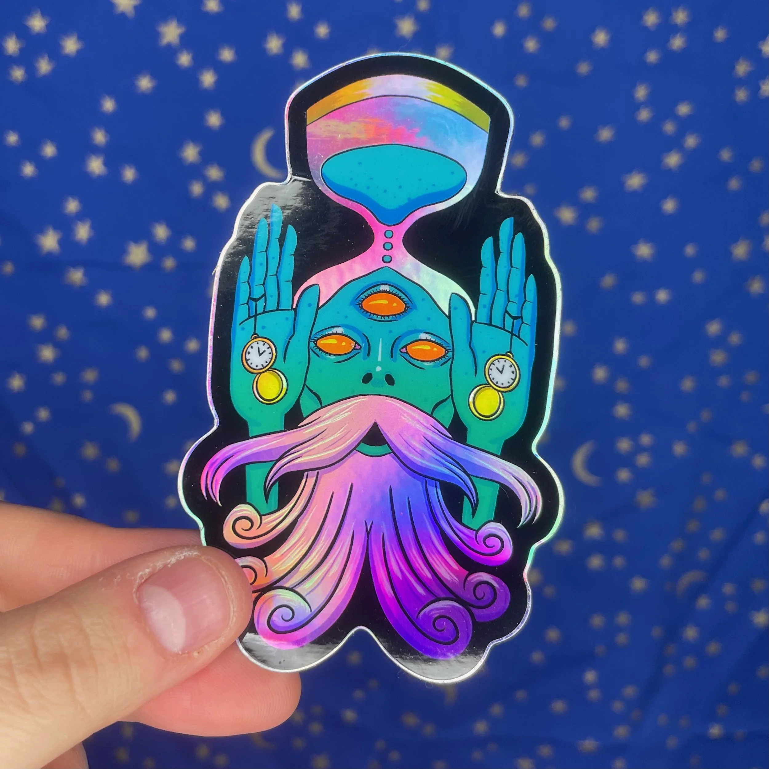 Father Time - Holographic Sticker