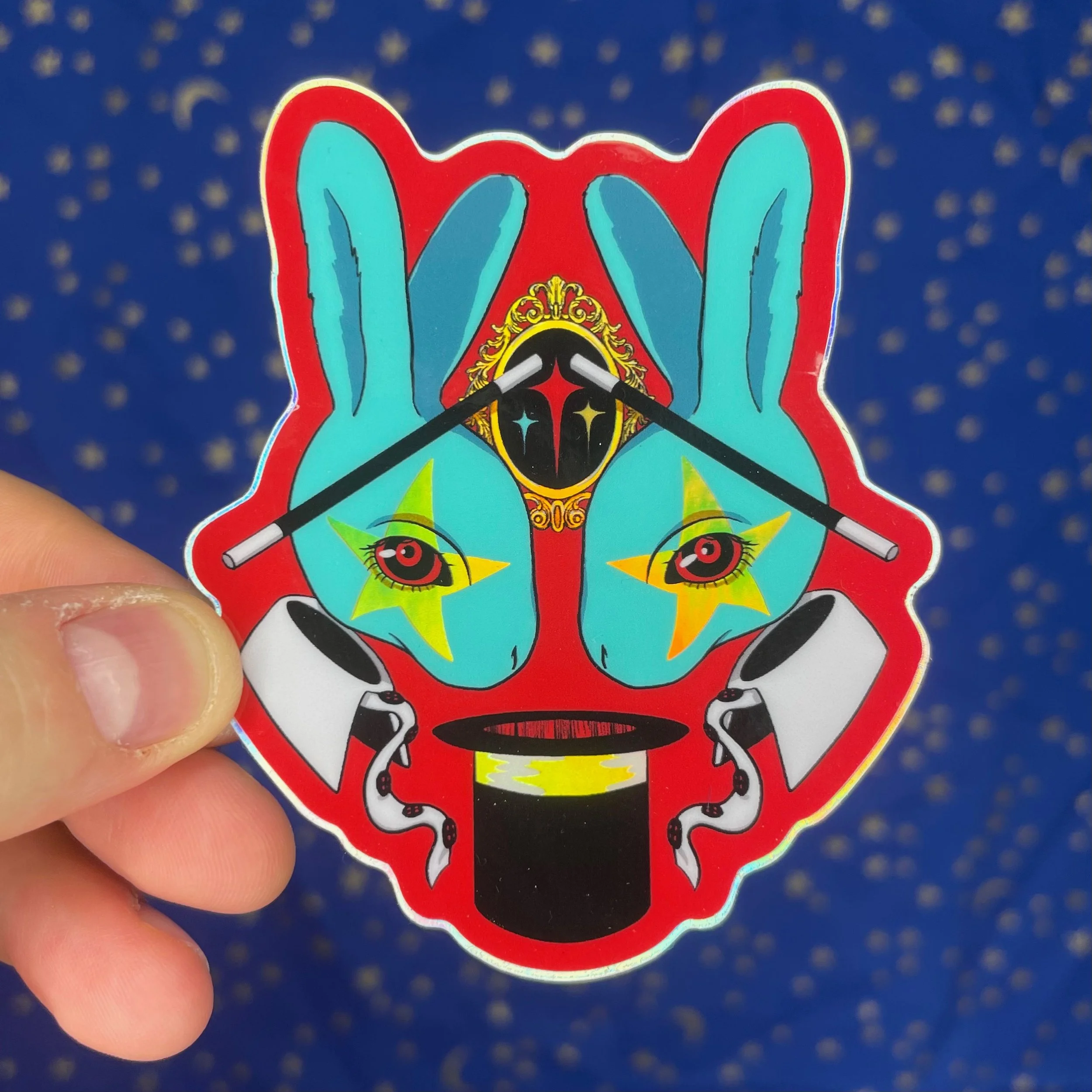 Magic Rabbit - Holographic Sticker
