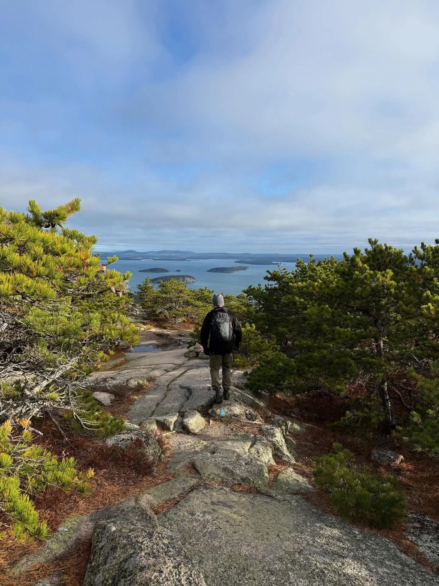 Precipice Trail in Acadia National Park, Maine
October 2025

Last photo ~ a reward for surviving scrambling rocks, navigating open cliff faces, and holding on for dear life to the iron rungs to Champlain Mountain. ⛰️