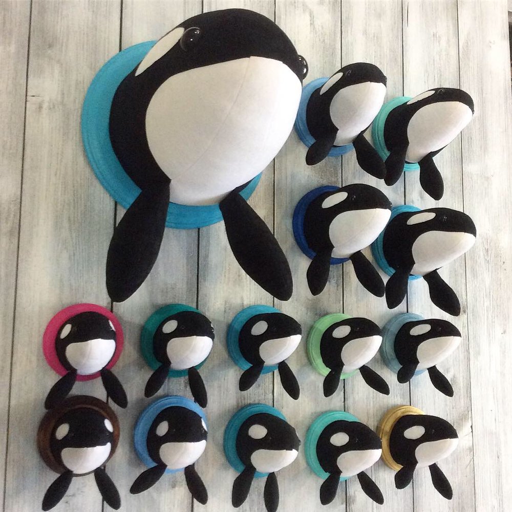 Zooguu Orca Faux Taxidermy — Zooguu Handmade