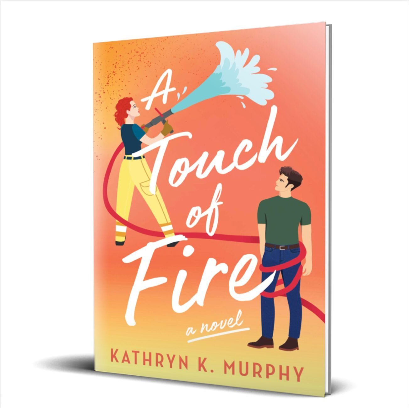 It's cover reveal day! A Touch of Fire coming this June! 🧡 #coverreveal #bookreview #kindleunlimited #bookaddict #chicklit #goodreads #chicklitreads #bookish #kindle #romance #booknerd #chicklitauthor #bookstagram #authorsofinstagram #contemporaryro