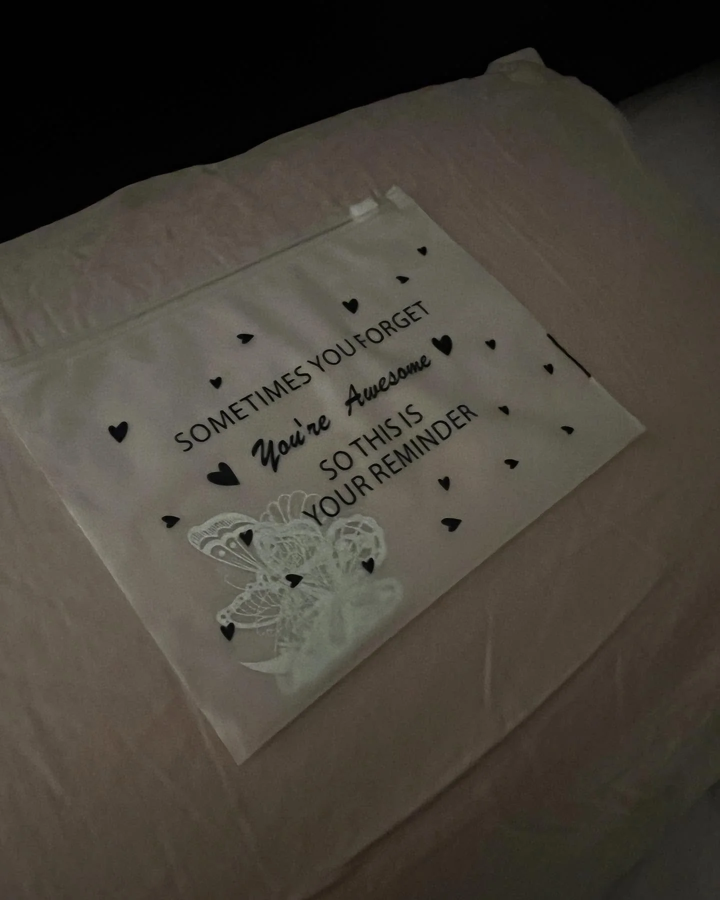 This wasn&rsquo;t on my pillow when I made the bed this morning. It really is the little things. ❤️