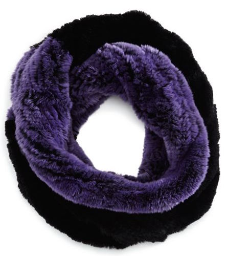 Bloomingdales rabbit fur scarf