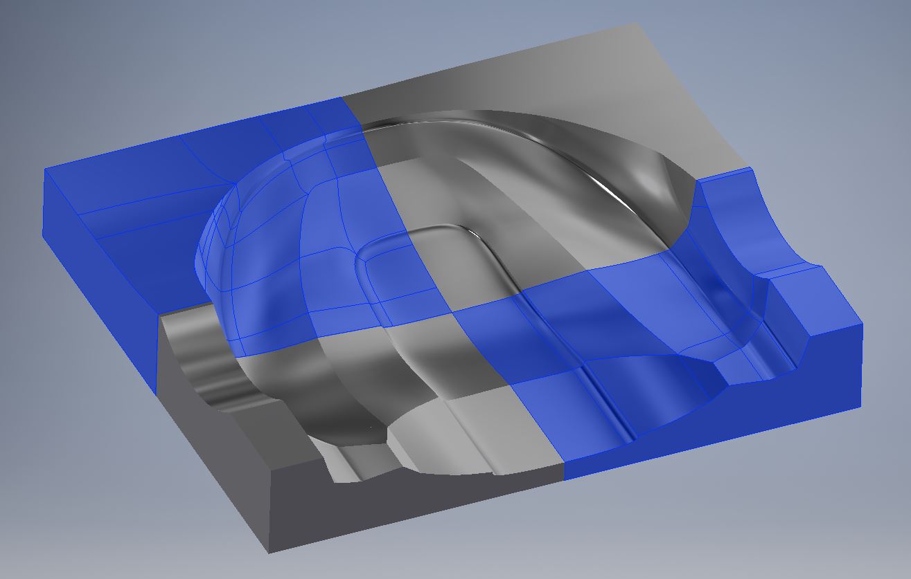  The CNC machine we used last year had a maximum build space of approximately 30” x 30” x 12” deep and was not large enough to make full molds. Most of the molds had to be milled from 4 - 6 smaller pieces and then combined, resulting in significantly