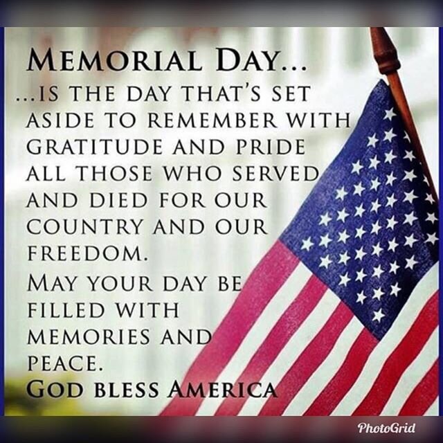 Memorial Day...