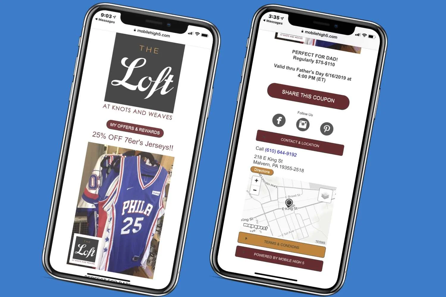Mobile Offers delivered directly to your customer’s mobile phone!