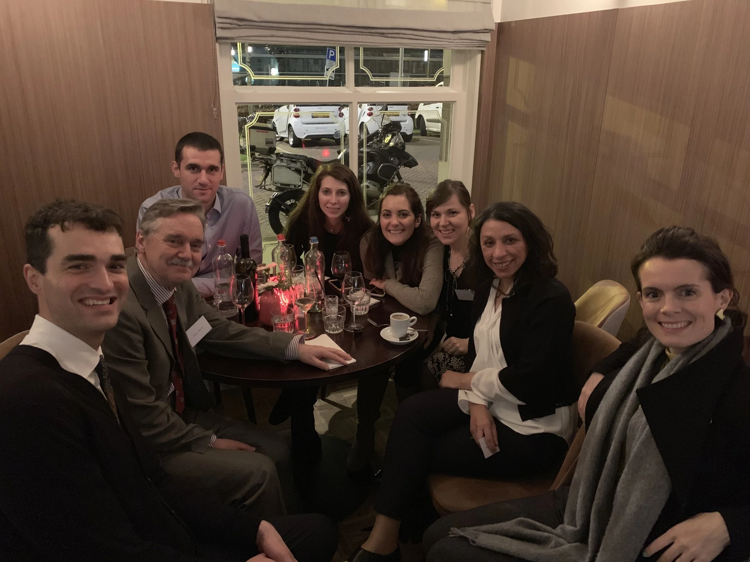Pan-European Fellows enjoying the conference dinner at Grand Cafe 1884