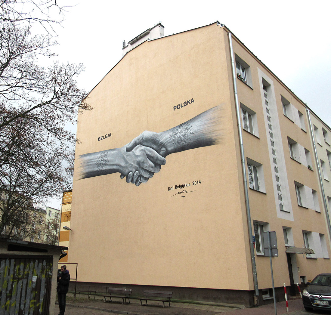 Copie de NOIR artist mural - Belgian Business Chamber - Warsaw