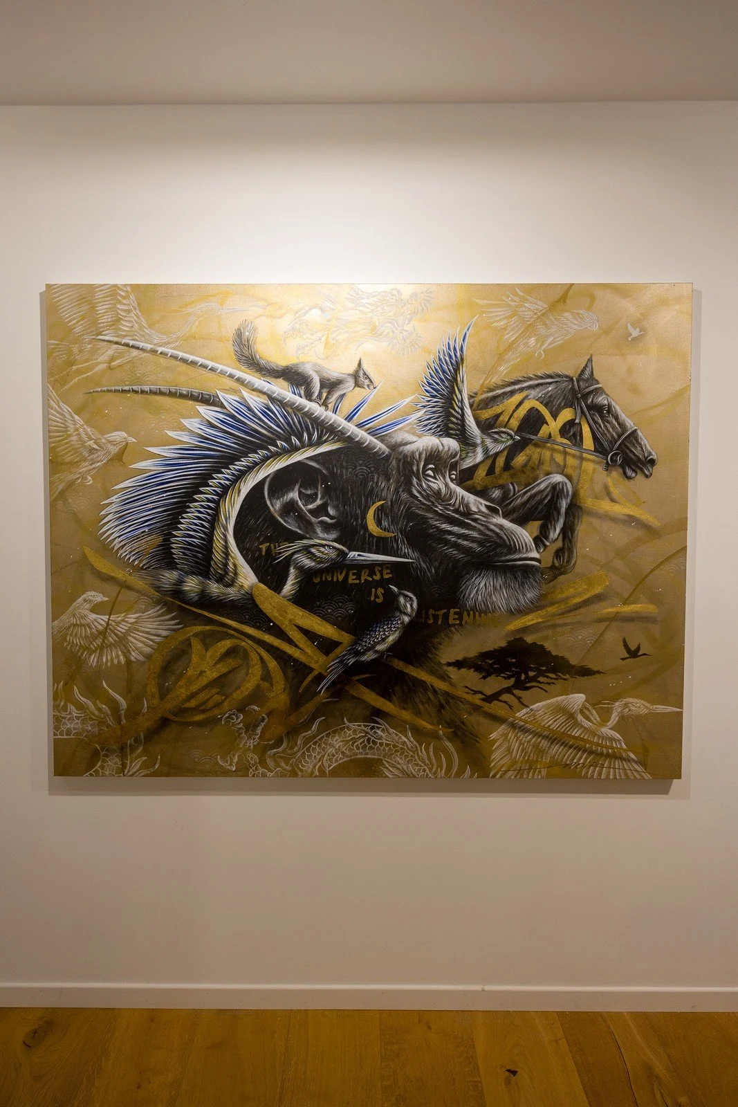 The universe is listening II - 180x140cm