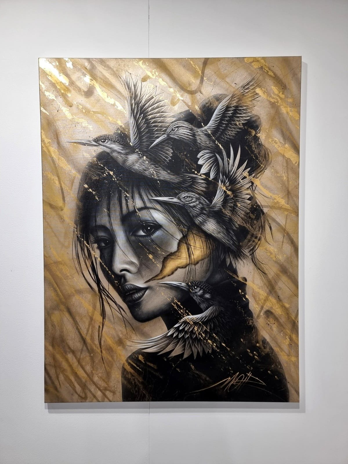 🔴 Gold Wind - 120x80cm