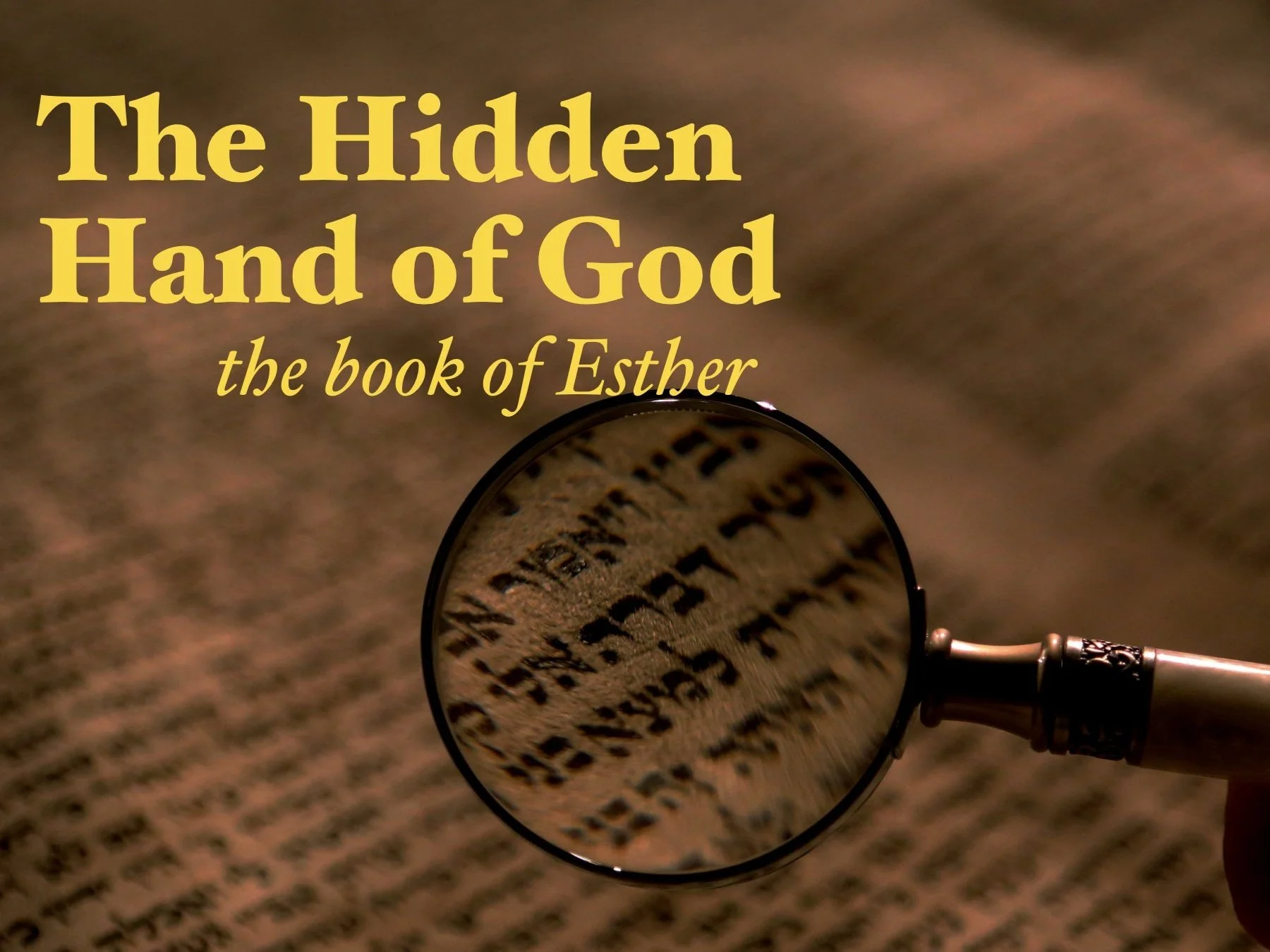 Living with &amp; Celebrating the (Not-So-Hidden) Hand of God