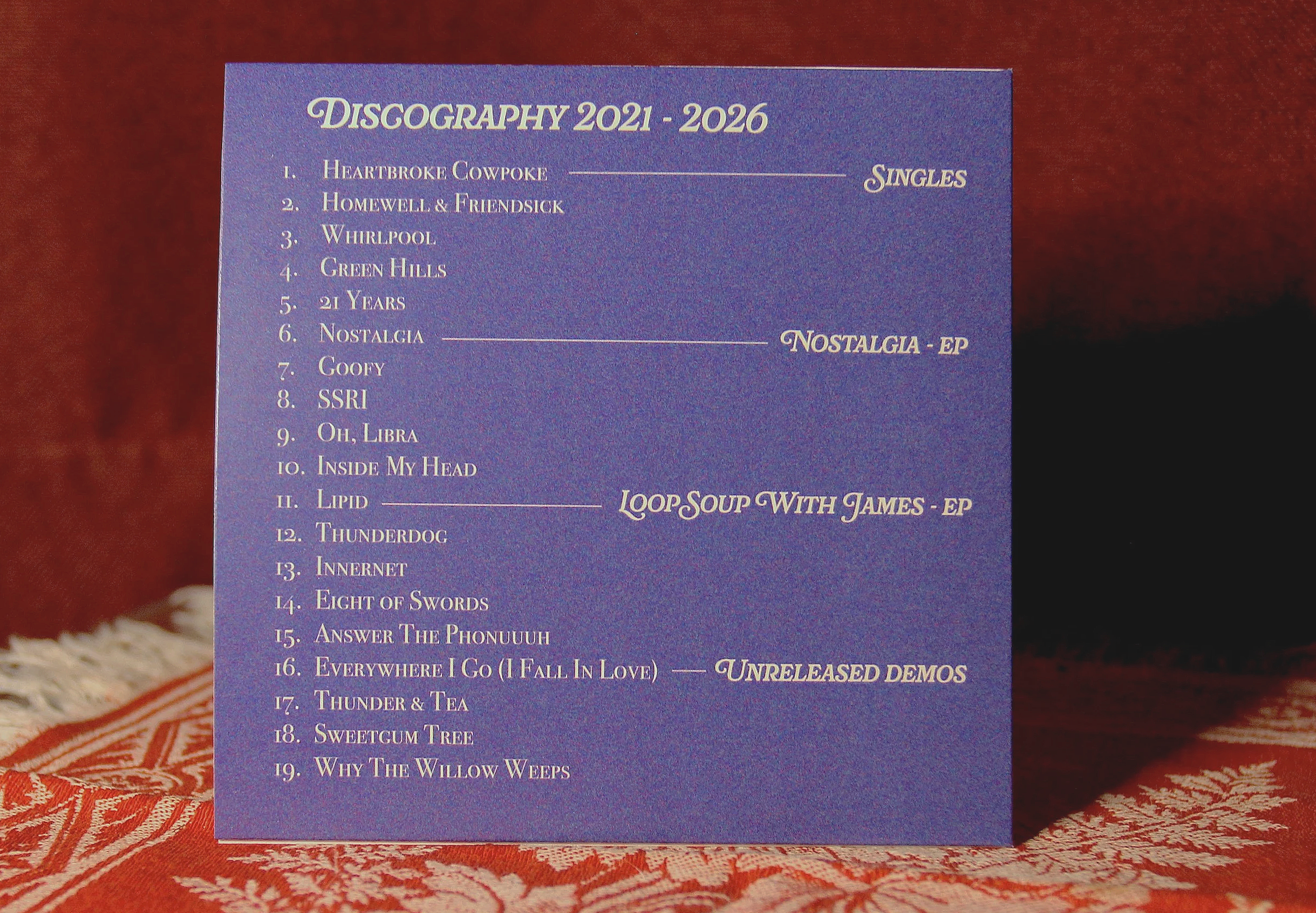 Sove The Second compilation album CD