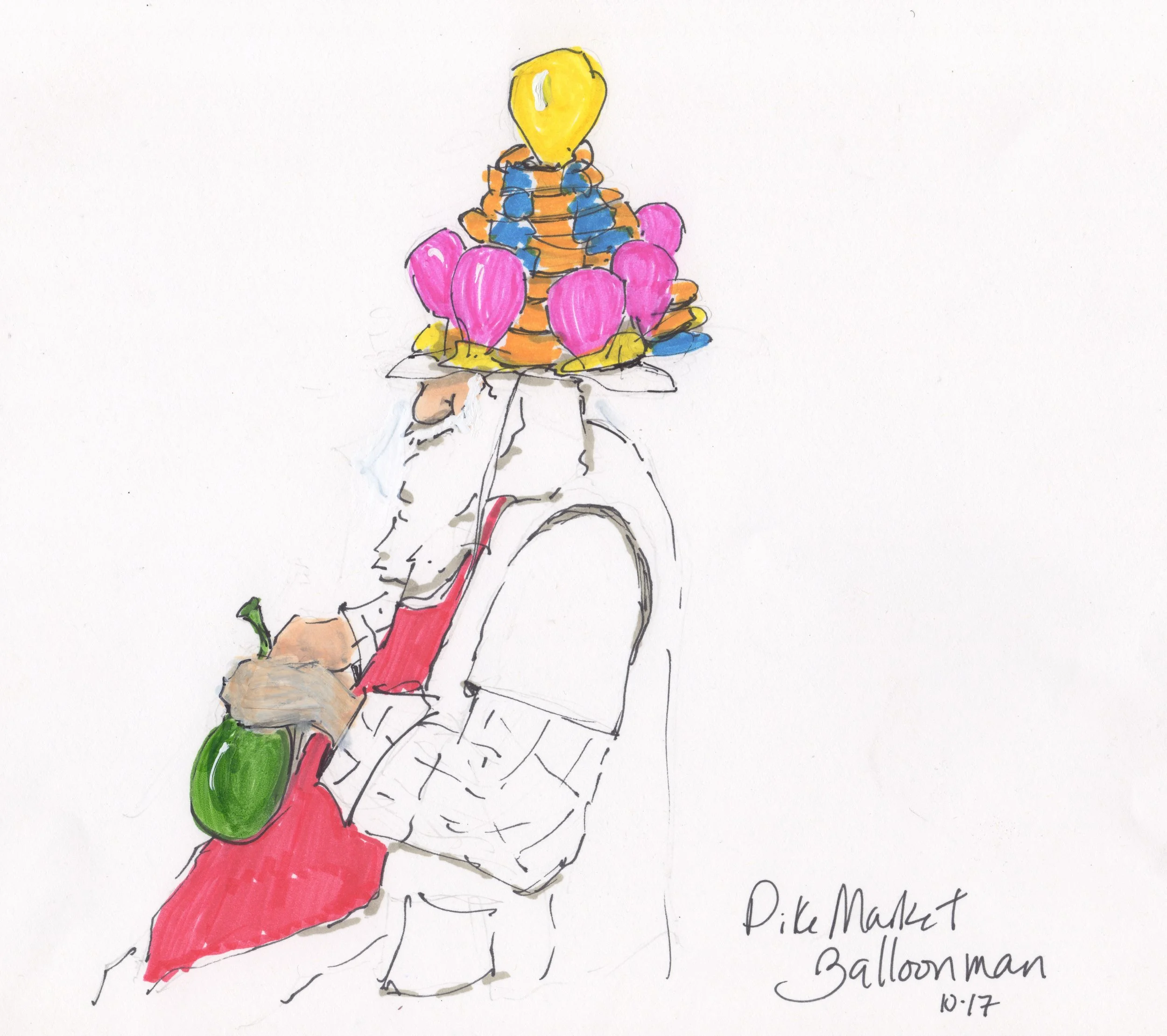 "Pike Market Balloonman"