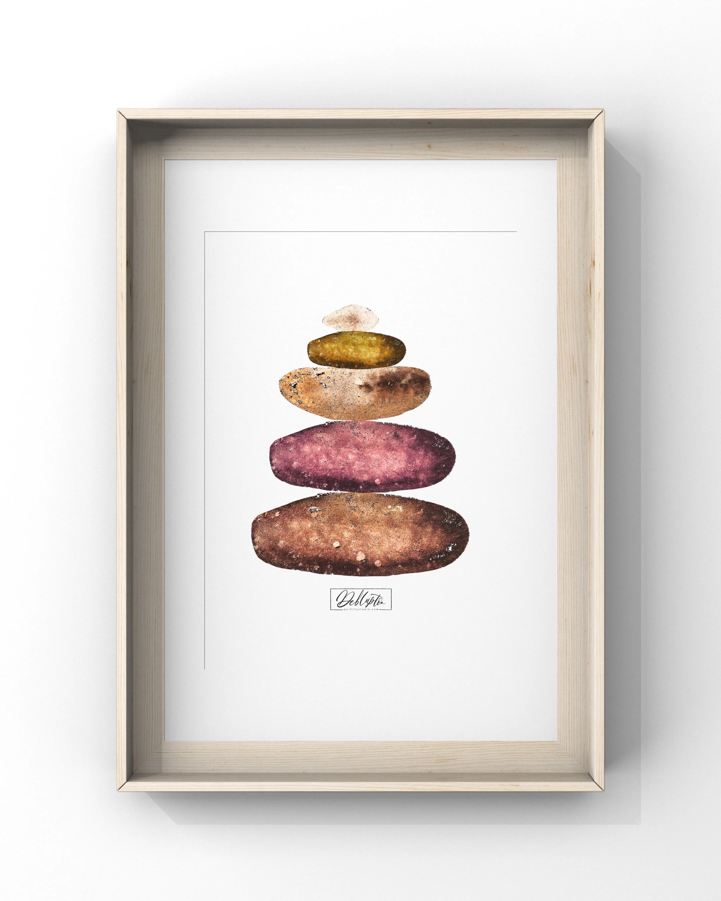 QS24 A3 Namaste Spud framed matted example.JPEG