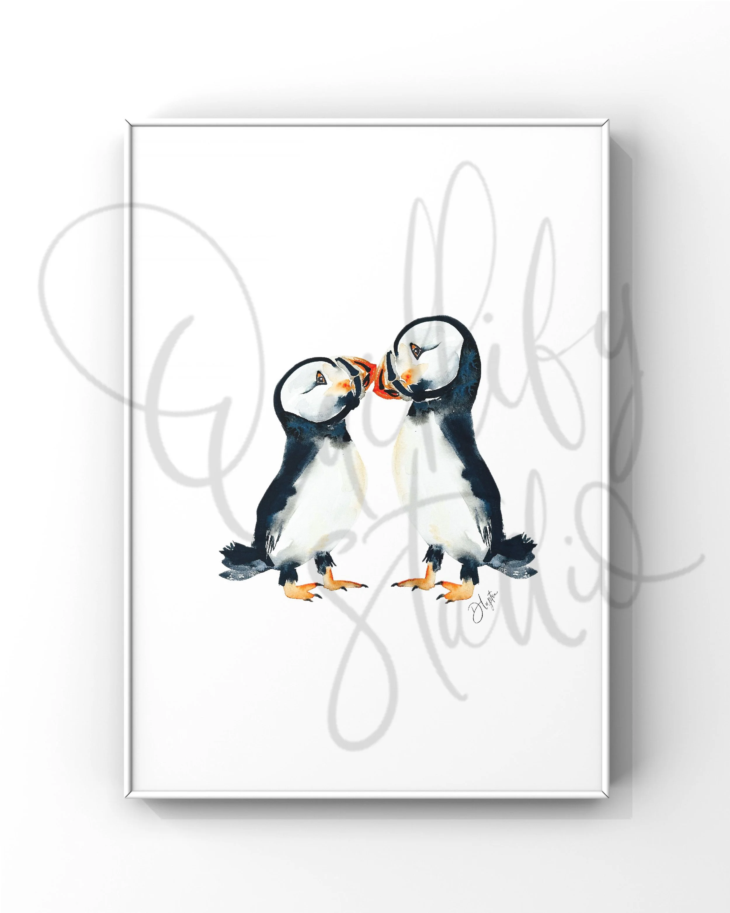 Quillify Studio 25 Puffins Doodle and Splat Social Poster.JPG