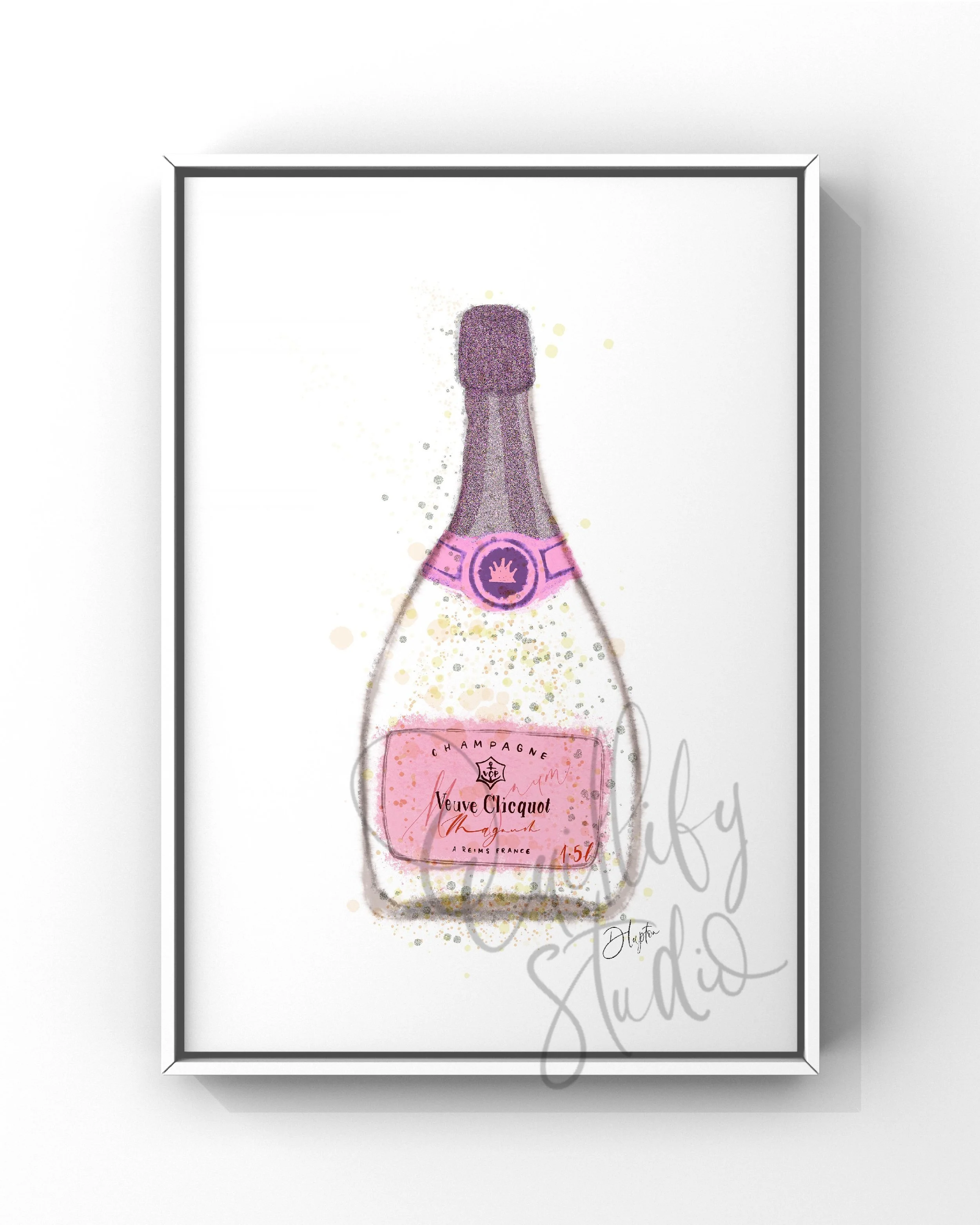 QS25 Art Print - Signed Champagne Veuve Magnum Ice social.JPG