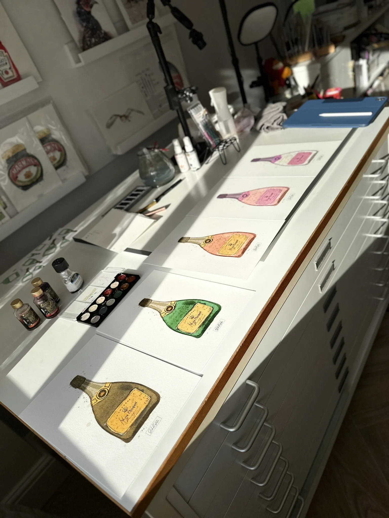 QS24 Art Print - Champagne Veuve Magnum general desk view.JPEG