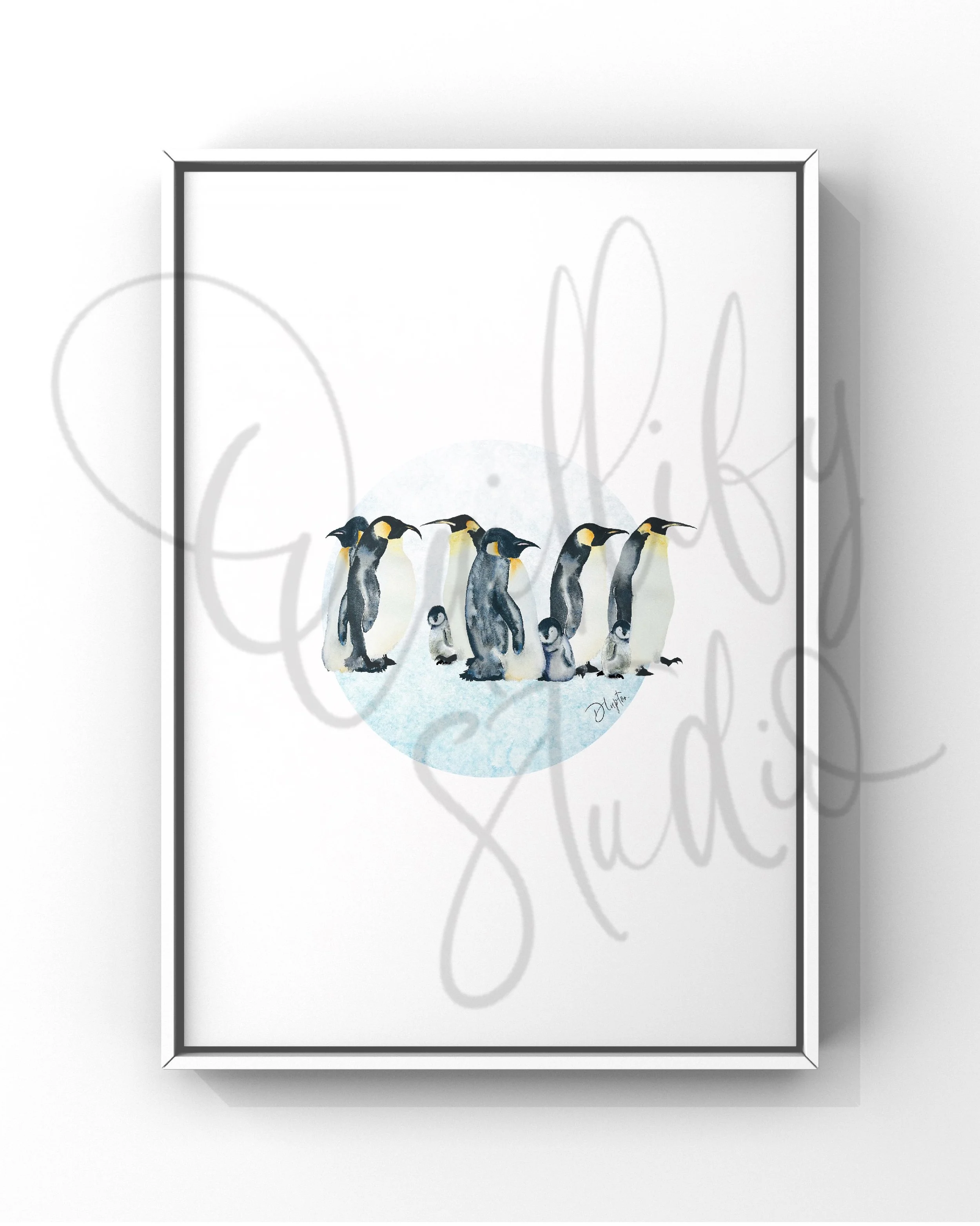Quillify Studio 25 SPC Watercolour Penguin Fish Fryday Social Poster.JPG