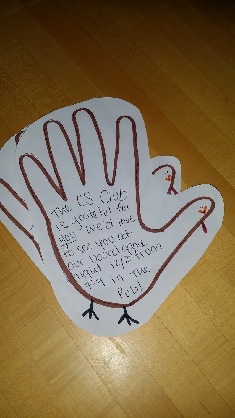 A handmade invitation!