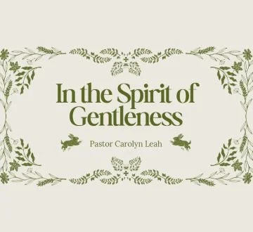 In the Spirit of Gentleness - Pastor Carolyn Leah