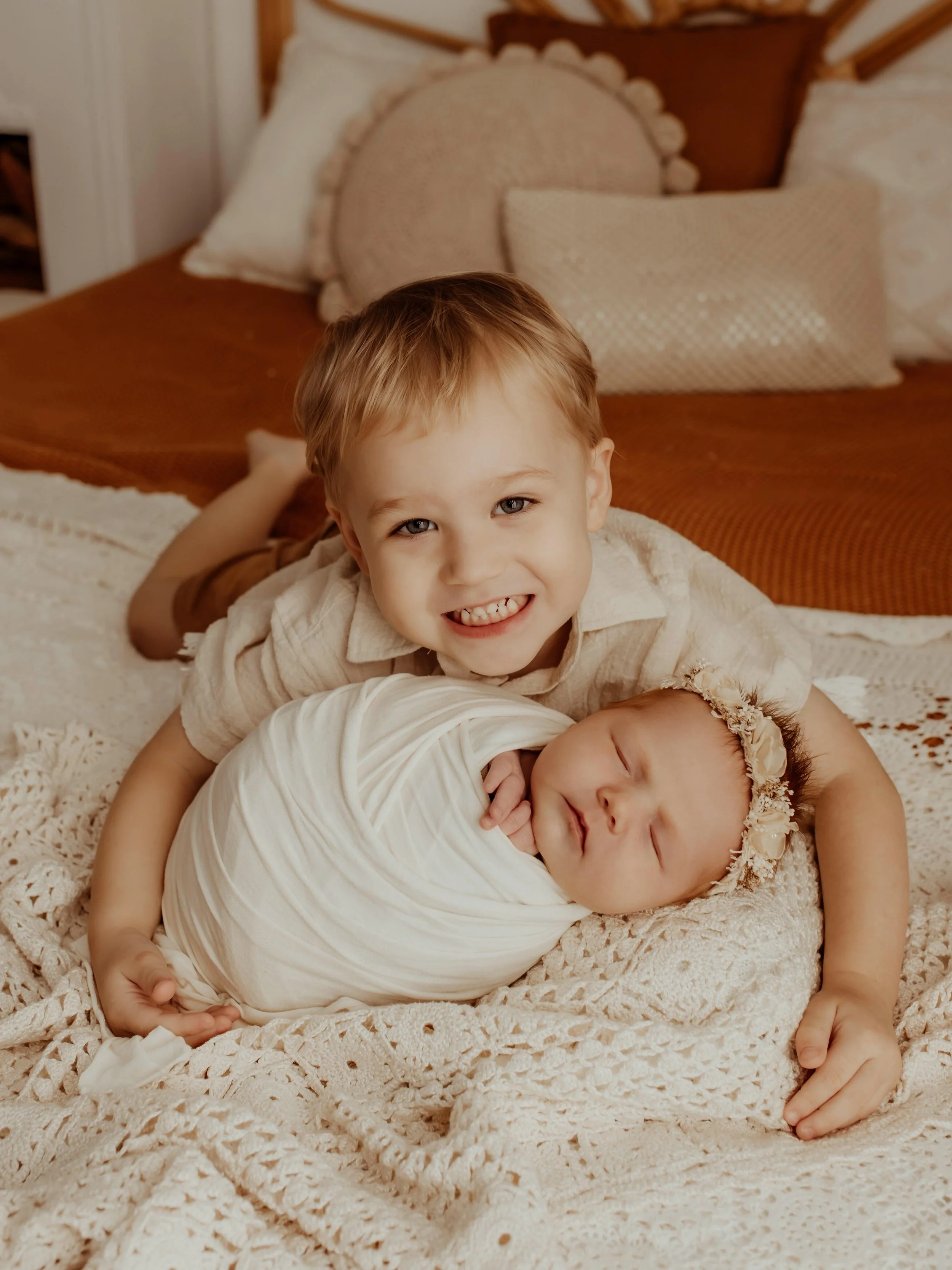 Big brother snuggles! That last one though 🥹