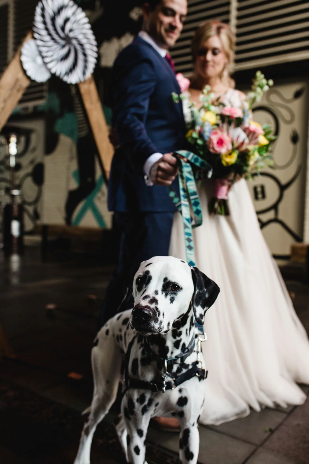 Dog friendly wedding at dairy block & milk market