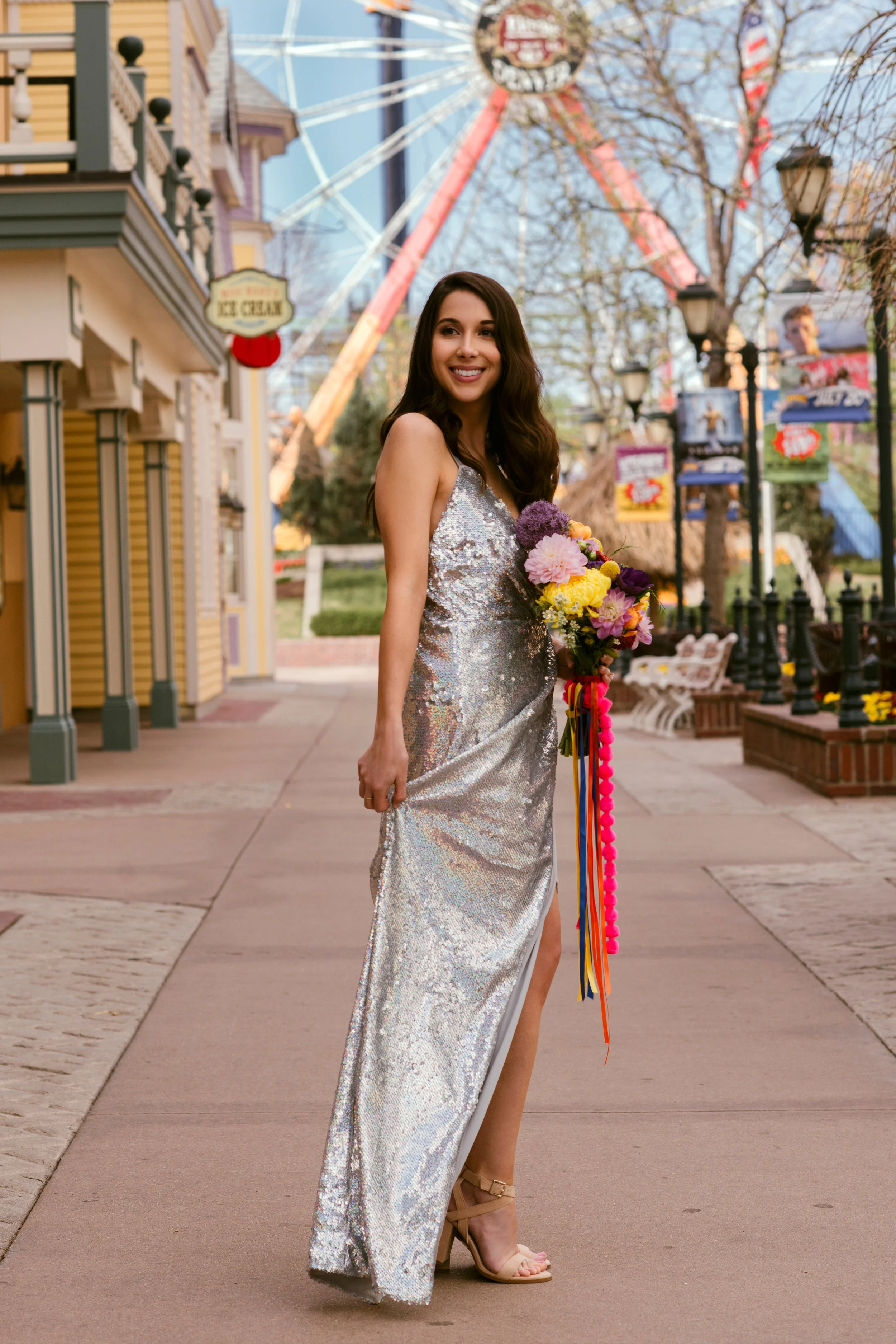 Amusement park wedding