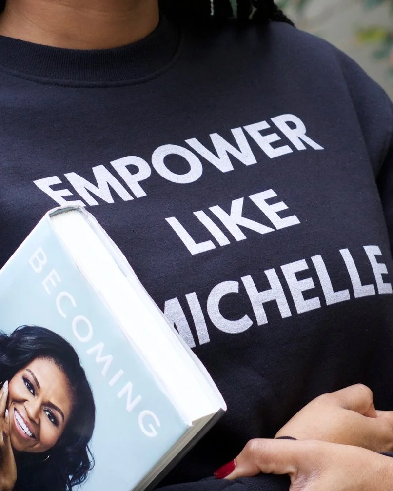 Becoming by Michelle Obama. And me. Patrick