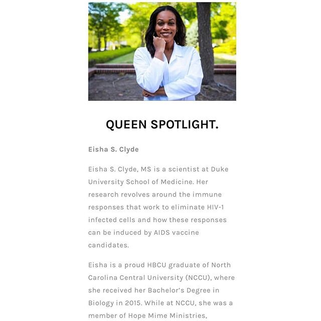 Read more about Eisha Clyde @eisha.clyde | @thehbcustemulus , our June &ldquo;Queen Spotlight&rdquo; feature on the Queen ReDefined website: www.queenredefinedllc.com | #LinkInBio 👑