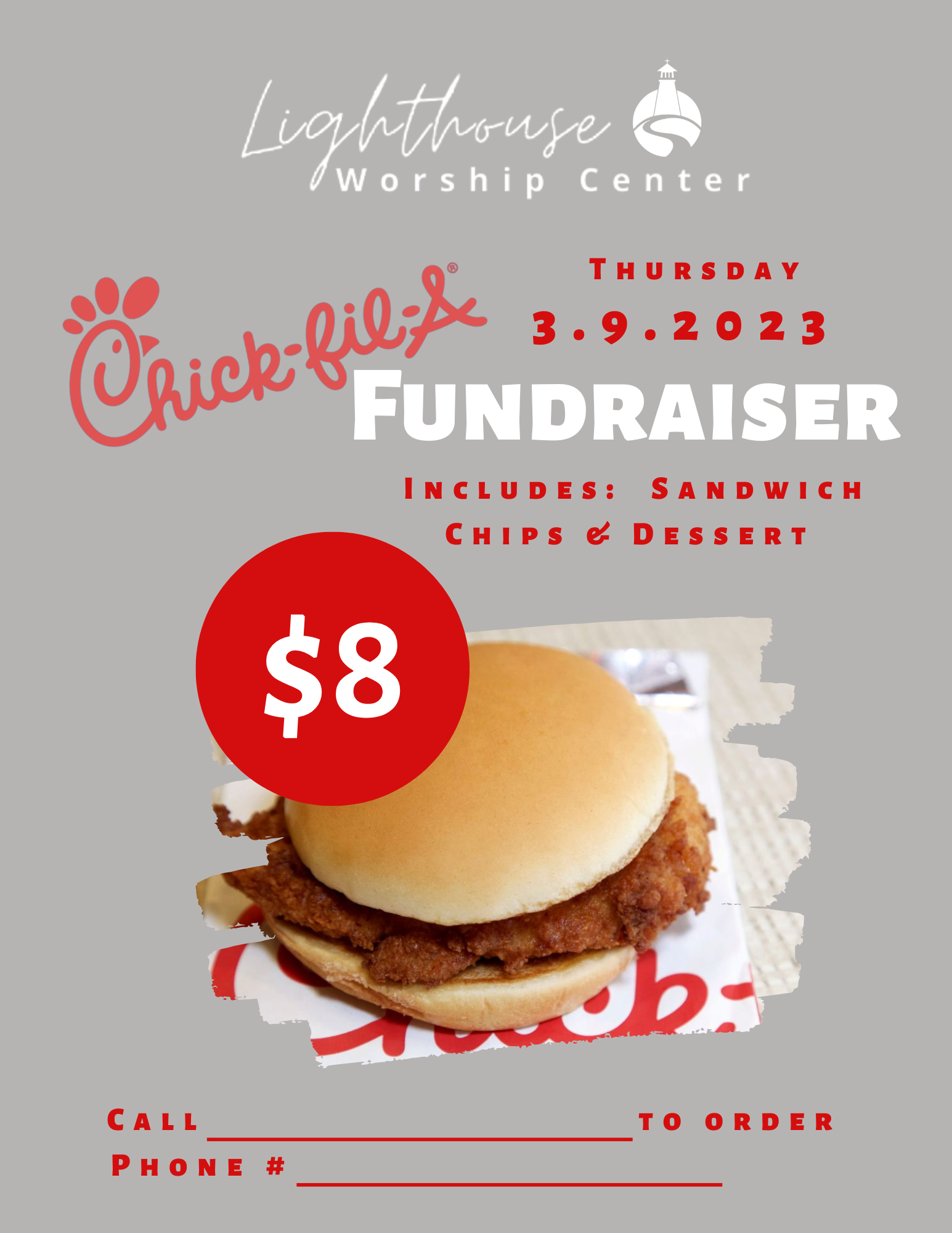 Chick Fil A Fundraiser