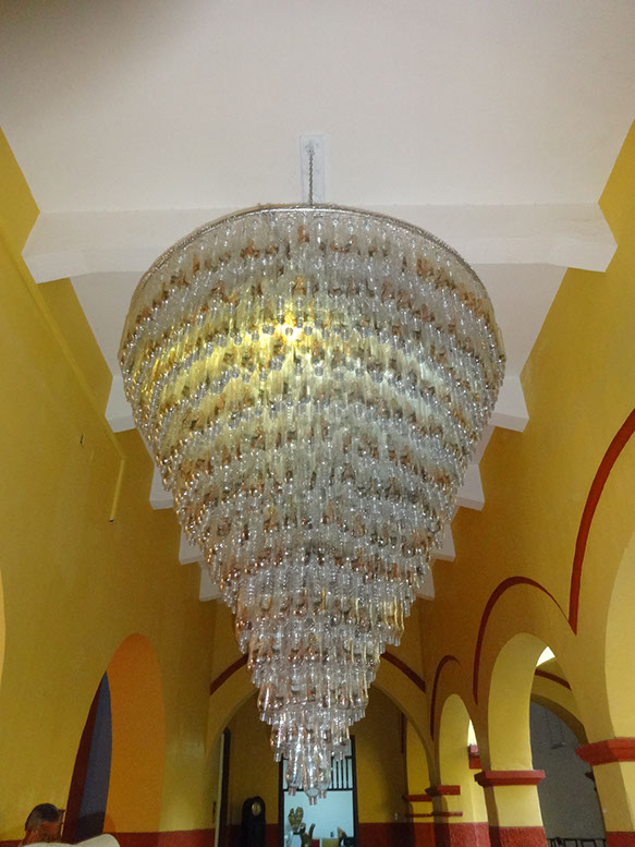   HOLY MOTHER CHANDELIER , CARTAGENA, COLOMBIA 
