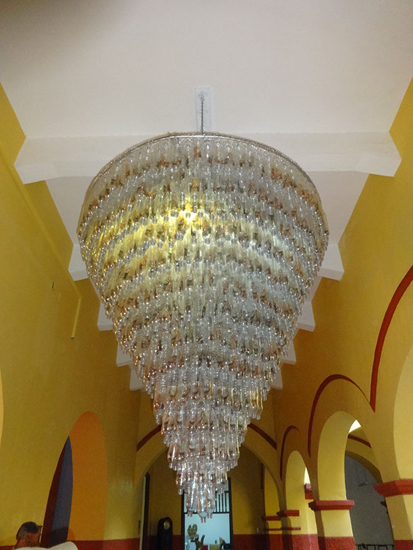 HOLY MOTHER CHANDELIER , CARTAGENA, COLOMBIA