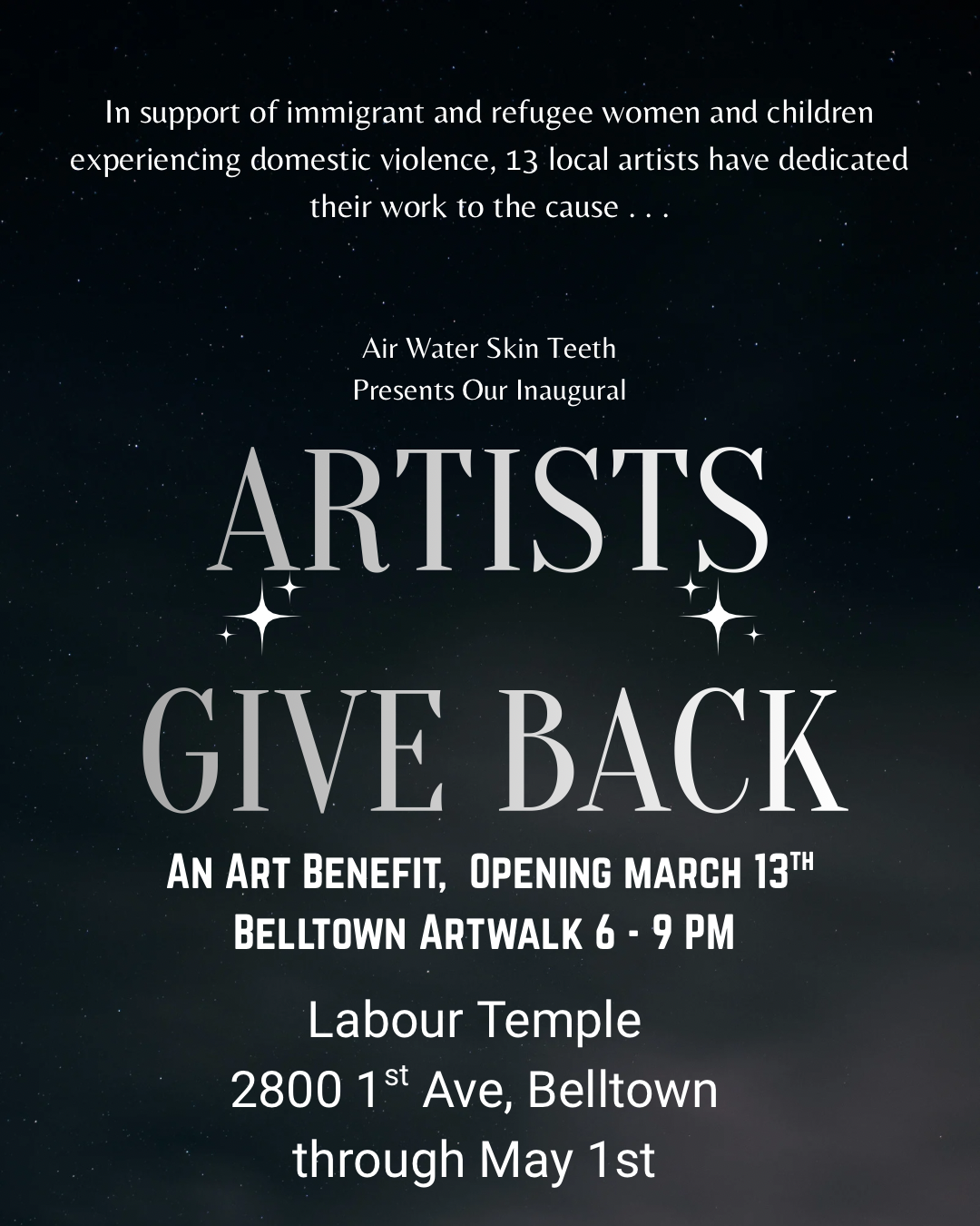 Artists Give Back: An Art Benefit &amp; Belltown Artwalk 
