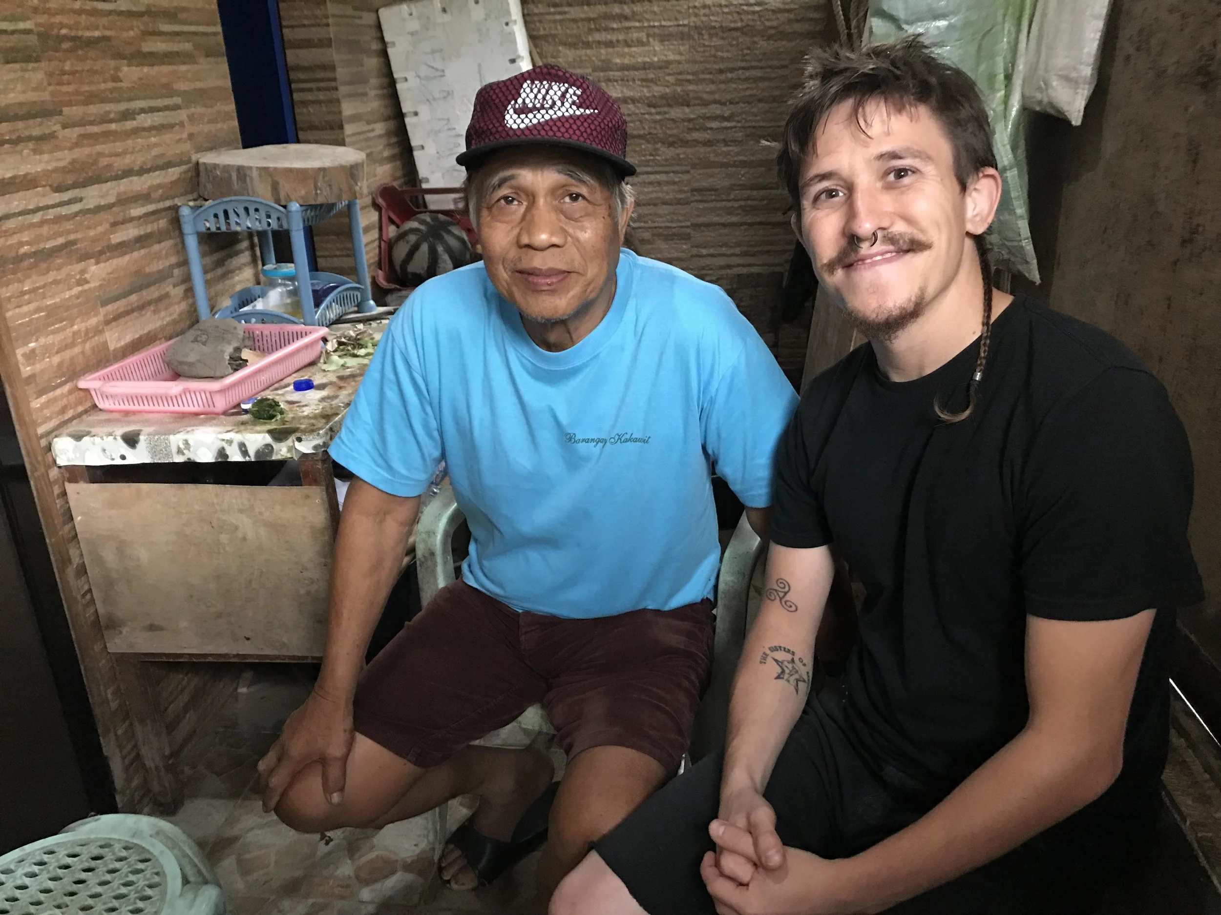 Healers have the kindest eyes! Tatay Kenyo, Filipino herbalist and Paul Parrett medical/cultural anthropologist and herbalist