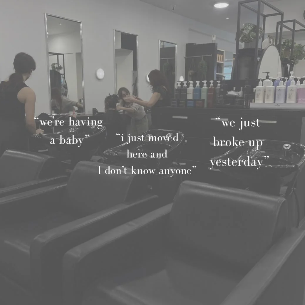 As hairdressers were listeners, confidence boosters, safe spaces and sometimes even therapists, were here for the laughs, the tears, the milestones and the quiet in betweens - building relationships with our clients is our favourite part of the job ❤