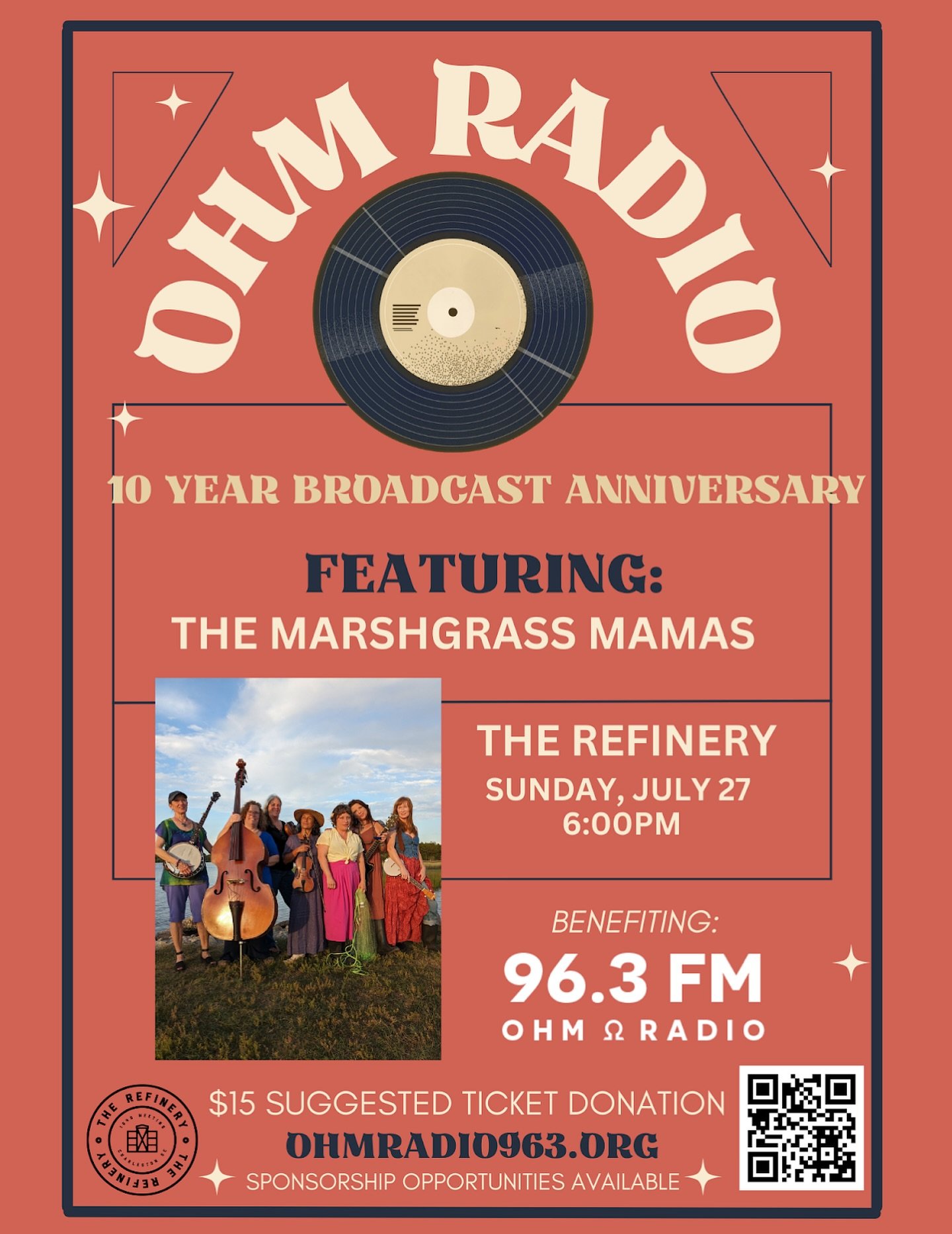 Join us to celebrate our hometown institution Ohm Radio&rsquo;s 10 Year Broadcast Anniversary!

Ohm Radio provides listener-supported, non-profit, non-commercial, local&shy;ly produced programming that promotes the arts, equality, peace, sustainabili
