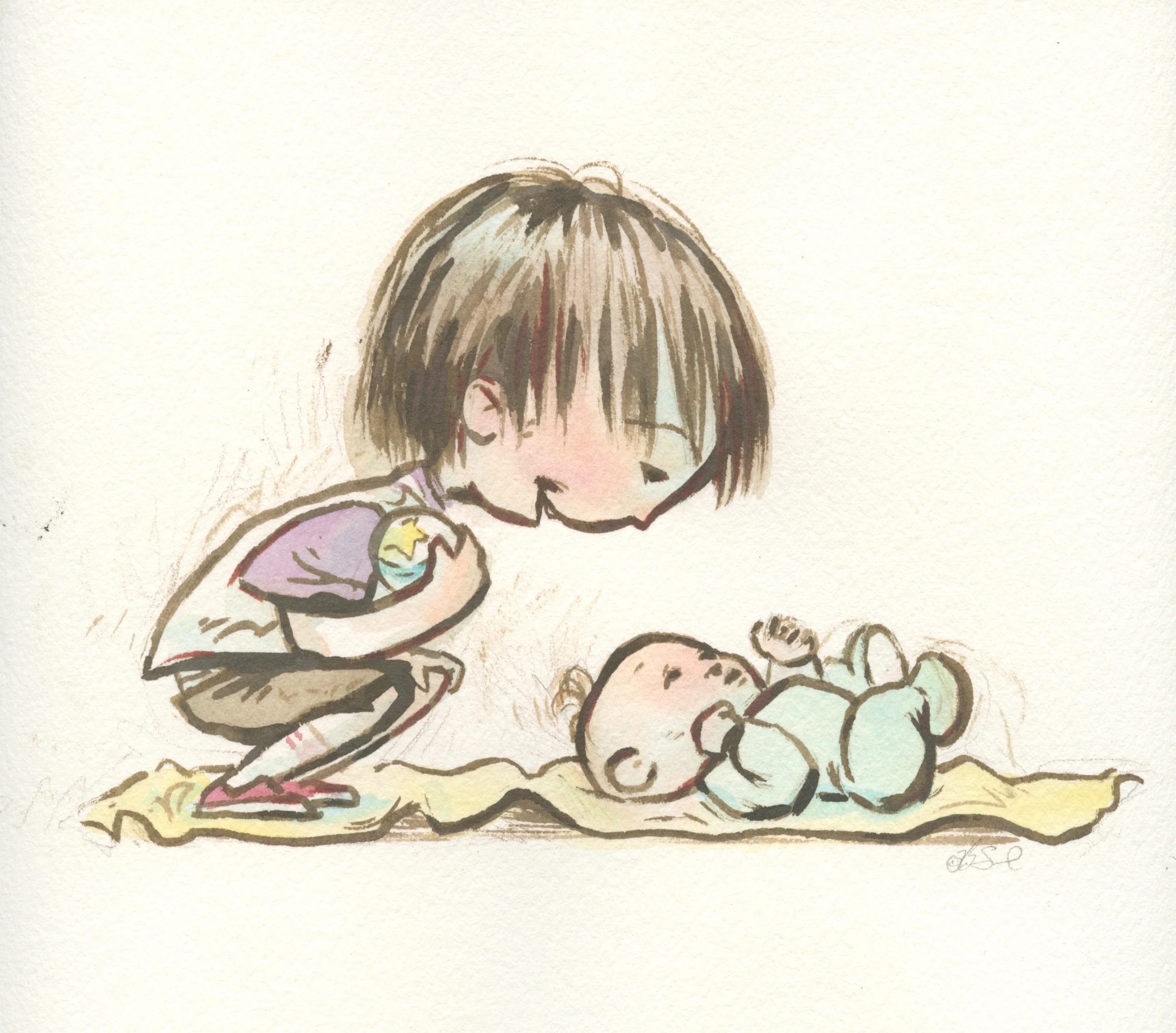 ink & watercolor