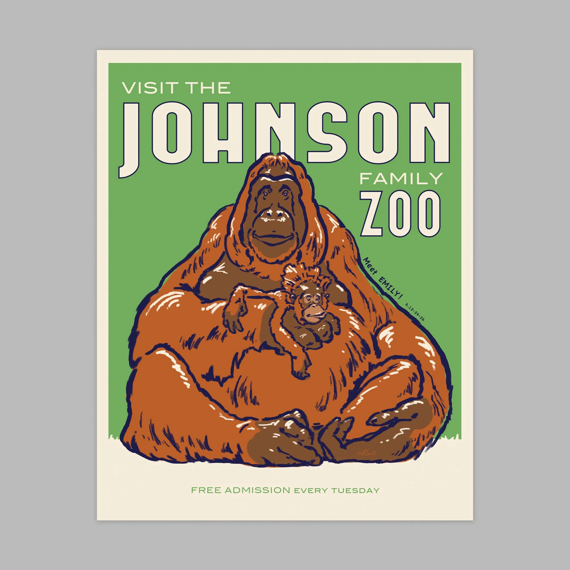 Orangutan Personalized Print_Product Image 1.jpg
