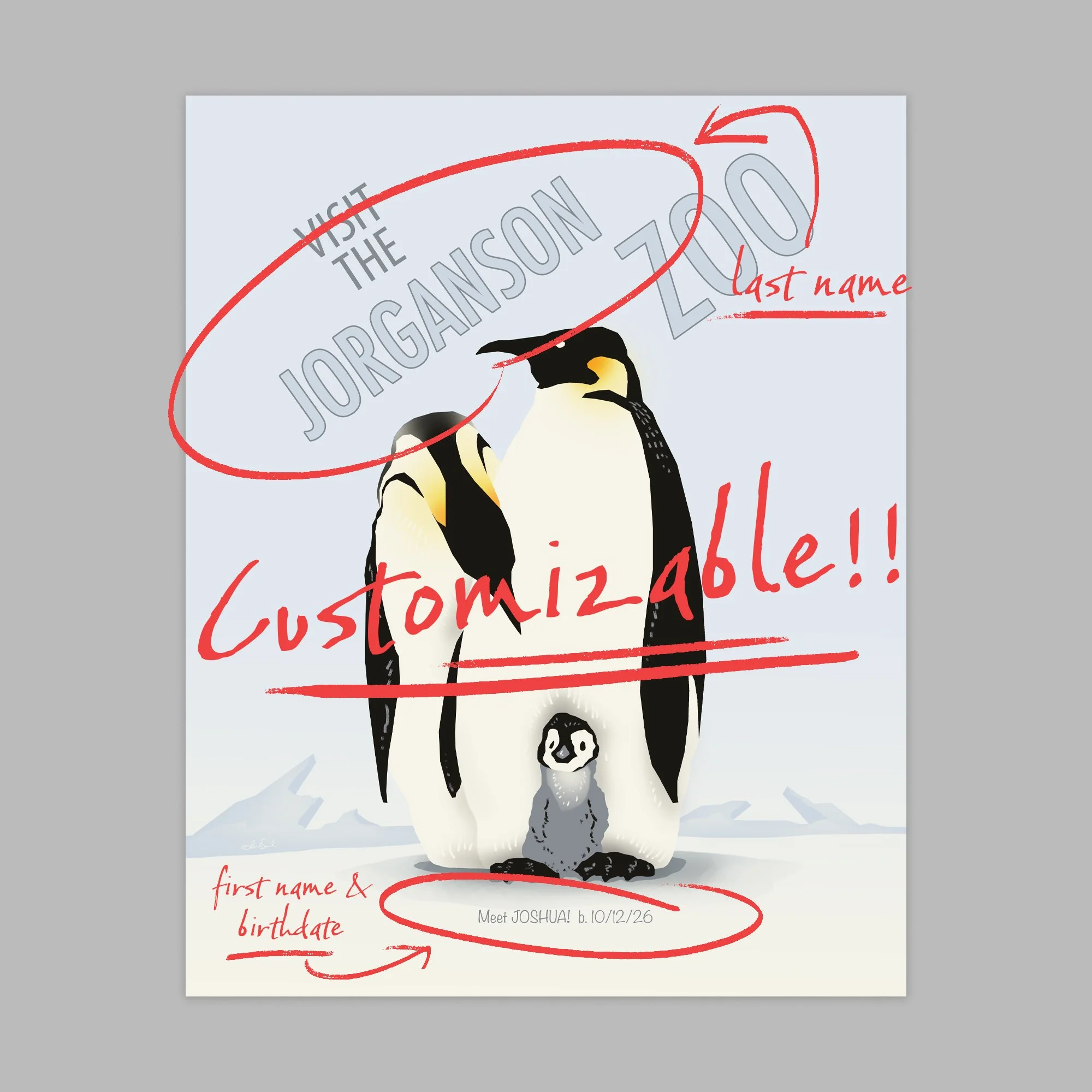Penguin Personalized Print_Product Image 2.jpg