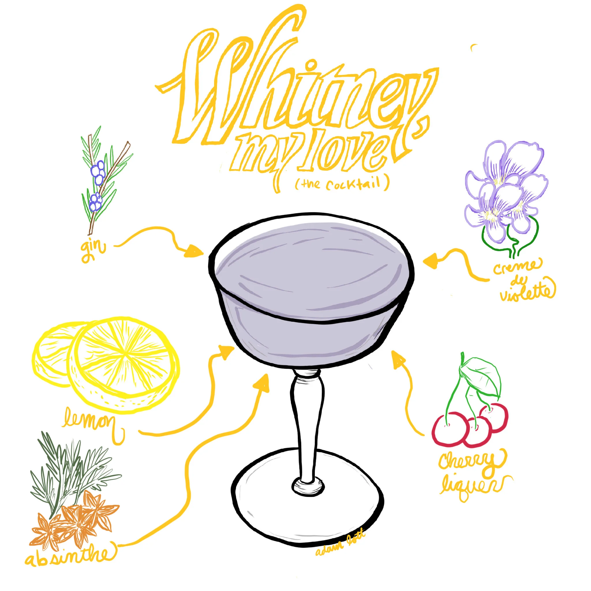 Would you like a drink with that convoluted orgasm metaphor? - Whitney, My Love