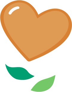 Heart and leaves