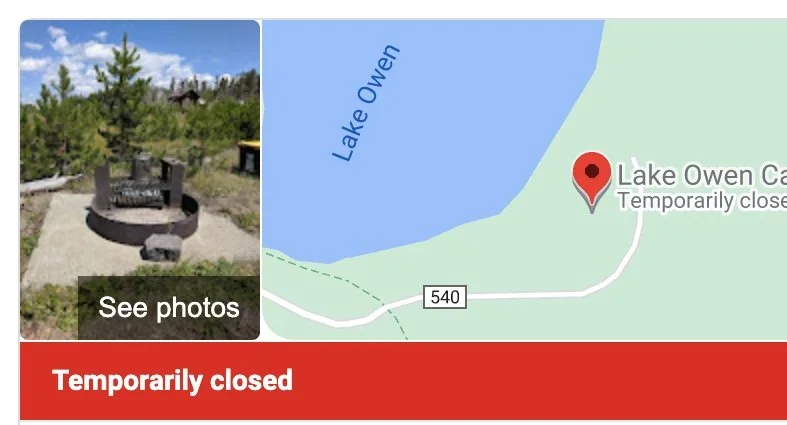 Re-Open Lake Owen Campground