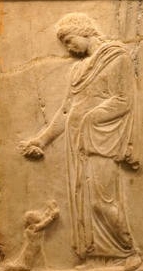 Ancient Greek infant and mother