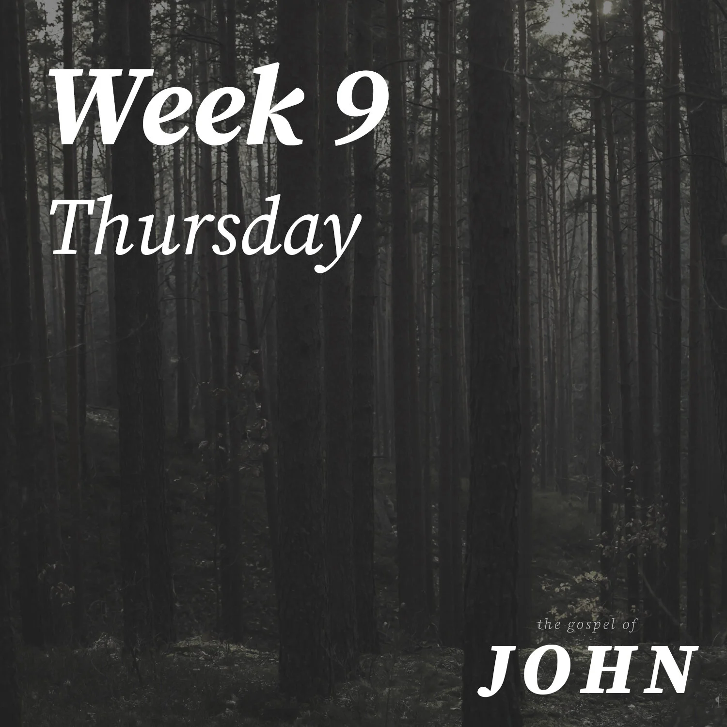 Thursday | Week 9